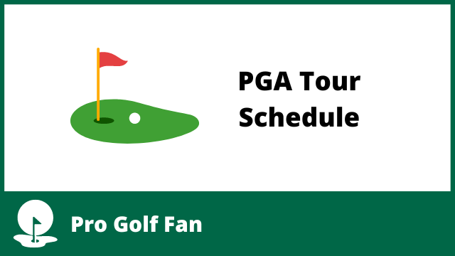 pga golf tour 2023 schedule