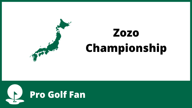 Map of Japan next to the words Zozo Championship