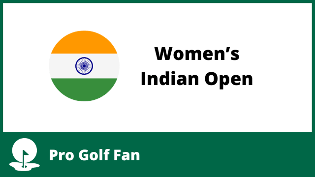 Flag of India next to the words Women's Indian Open